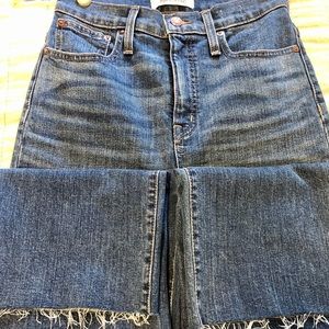 Madewell slim leg crop jean, size 25